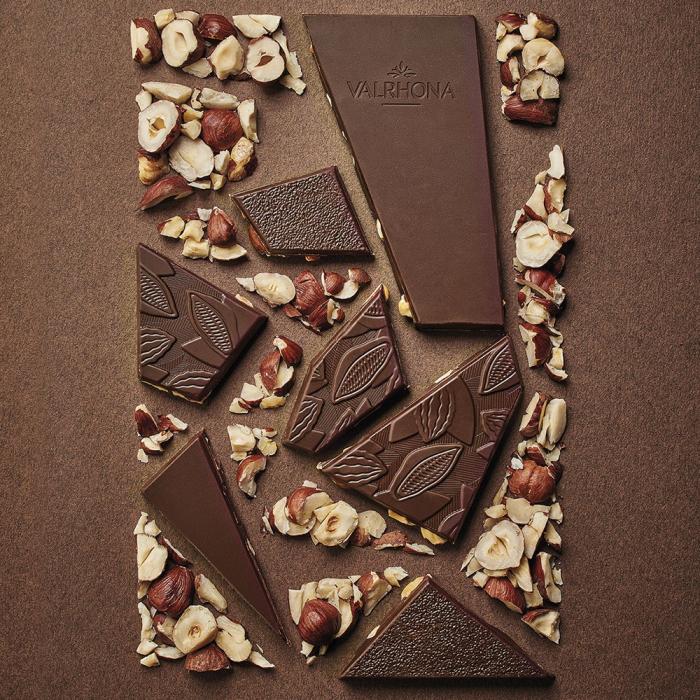 tableta chocolate negro caraibe 66 avellanas por valrhona