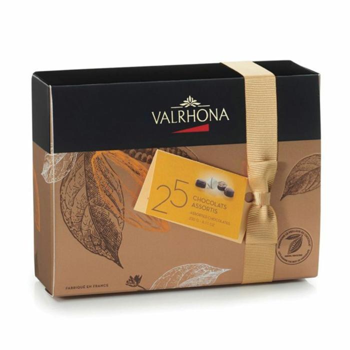ballotin 25 bombones de chocolate - 230g por valrhona