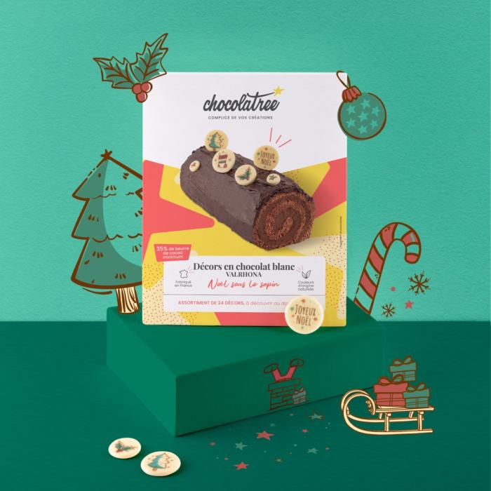 decoracion chocolate blanco navidad por chocolatree