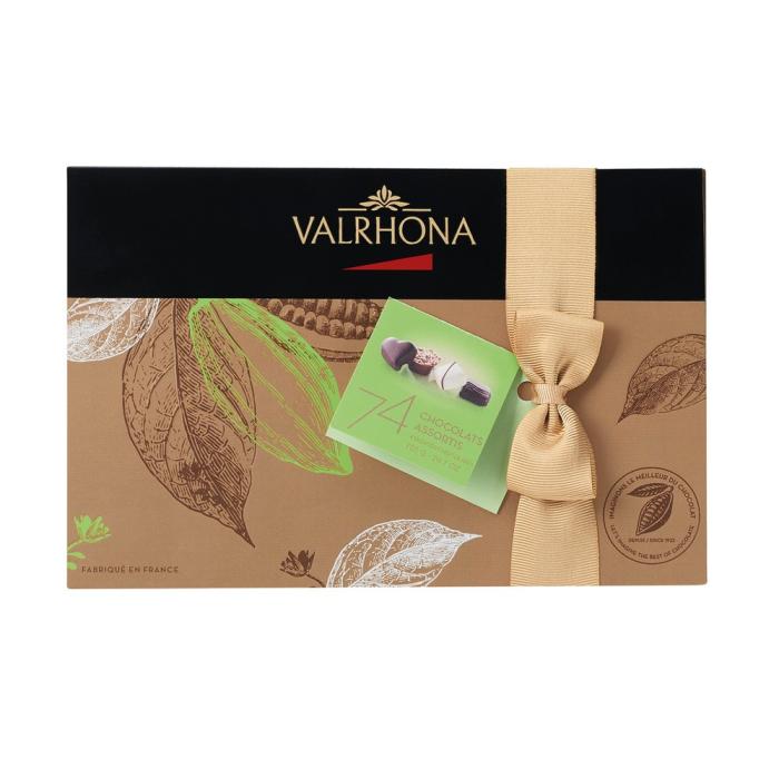 ballotin 74 bombones chocolate por valrhona