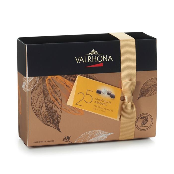 ballotin 25 bombones chocolate por valrhona